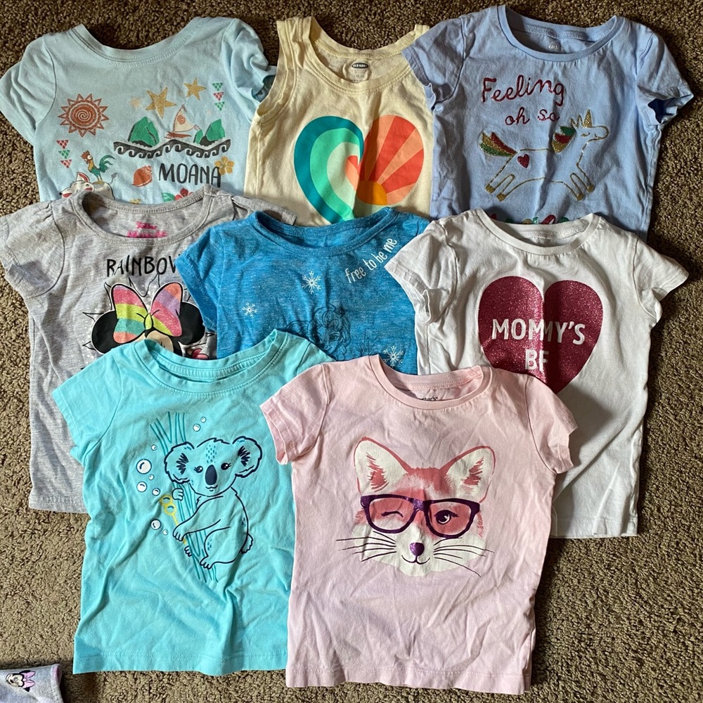 Bundle of toddler girl t-shirts
